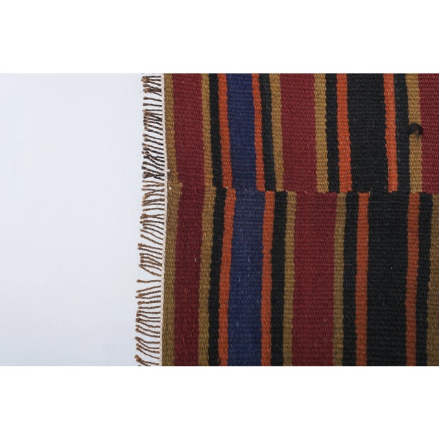 1960s Oversize Bohemian Striped Wool Kilim Rug 9' X 12'5'' For Sale - Image 9 of 12