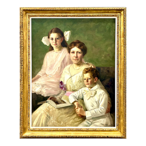 A 1915 American Family Portrait by Nicholas Richard Brewer (1857-1949)
