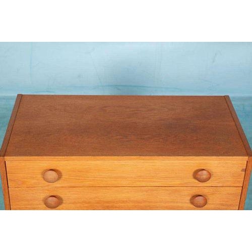 Scandinavian Chest of Drawers in Blond Oak, 1960s For Sale - Image 18 of 18