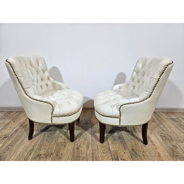 Chesterfield Armchairs, England, 1960s, Set of 2 For Sale - Image 4 of 16