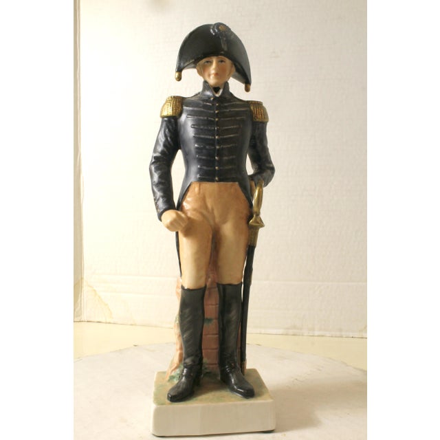 Vintage Sadek 1814 U S Army General Staff Officer Figurine Hand-Painted Porcelain For Sale - Image 11 of 15