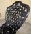 Mid 20th Century American Cast Iron Rose Garden Bistro Set, Table and Two Chairs, 3 Pieces For Sale - Image 13 of 18