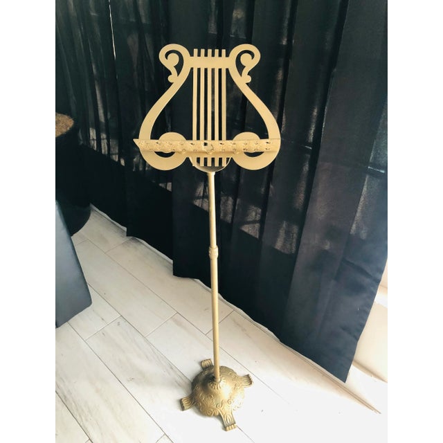 Late 19th Century Victorian Brass Music Stand, England For Sale - Image 9 of 9