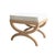 2020s Matthew Izzo Home Xanadu Neoclassical Stool With Natural Rope and Performance Linen Cushion For Sale - Image 5 of 5