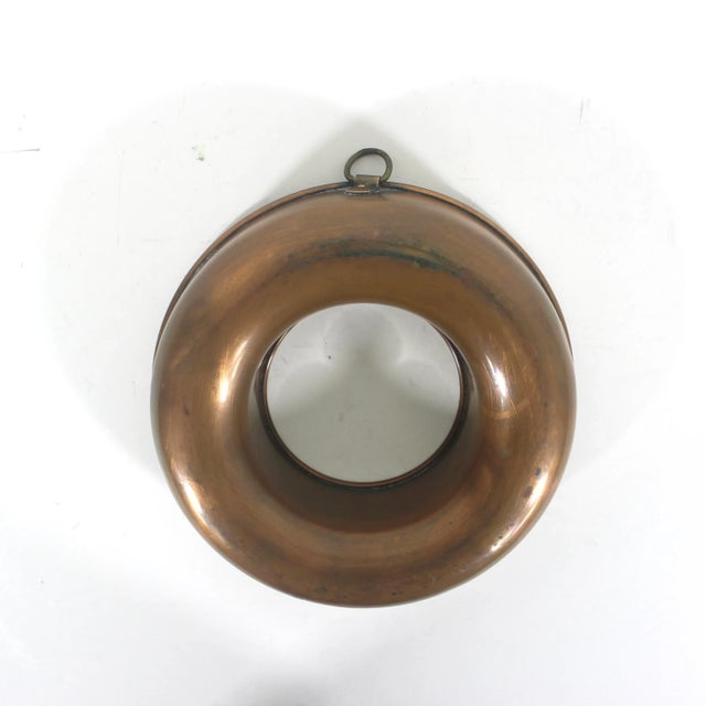 Early 20th Century Small Vintage Copper French Style Ring Jelly Mold, Country Kitchen, Modern Farmhouse Kitchen For Sale - Image 5 of 11