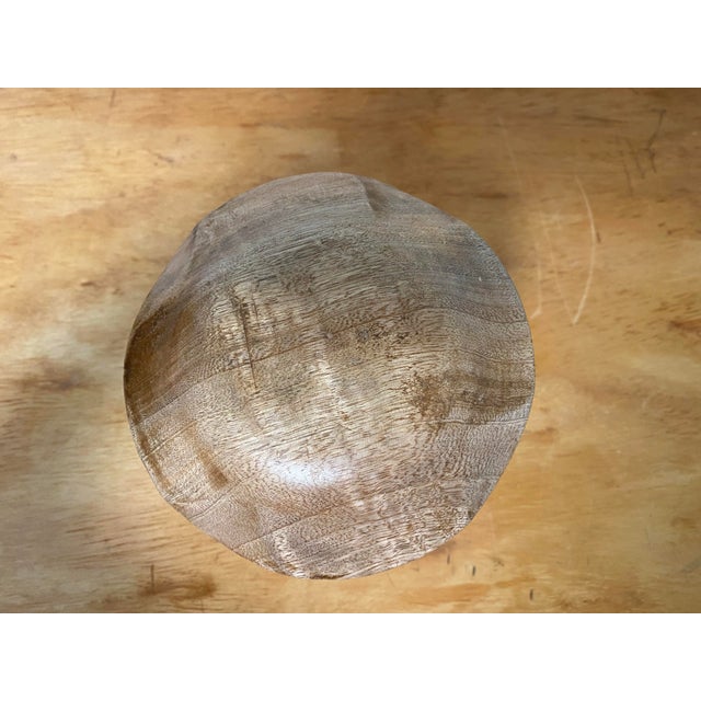 Early 21st Century Handmade Carved Hardwood Mushroom For Sale - Image 5 of 7