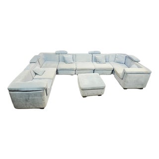 Modular Corner Sofa from Rolf Benz, 1970s, Set of 9 For Sale