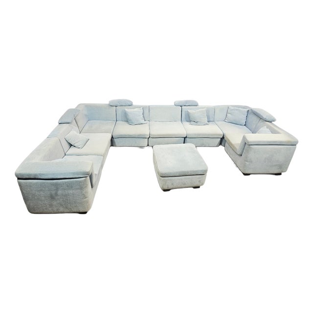 Modular Corner Sofa from Rolf Benz, 1970s, Set of 9 For Sale
