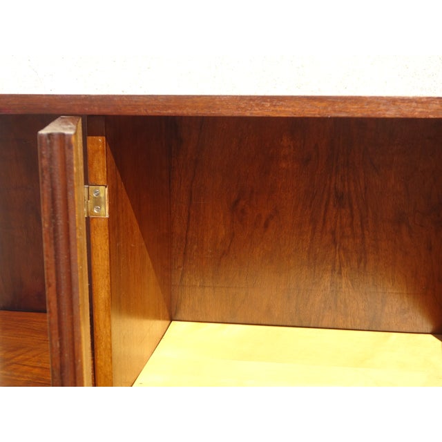 Small Art Deco Walnut Bookcase, 1940s For Sale - Image 15 of 18