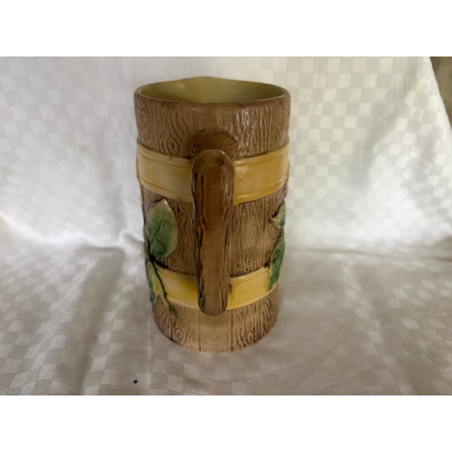Late 19th Century 19th Century Majolica Pitcher For Sale - Image 5 of 12