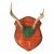 Vintage Four Point Whitetail Deer Antler Plaque For Sale