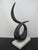 Metal Interlude Home Modernist Twist Metal Sculpture on Marble Base For Sale - Image 7 of 11