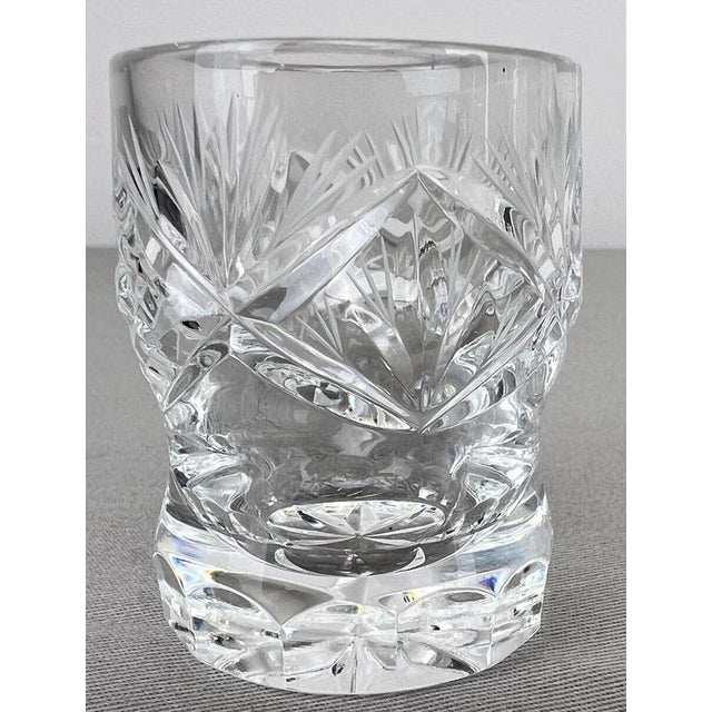 Crystal and Cut Glass Tray Shot Glasses, Set of 8 For Sale - Image 14 of 17