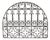 Vintage Iron Work Garden Transom For Sale