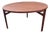 Mid Century Round Three Legged Dining Table in Walnut by Jens Risom For Sale