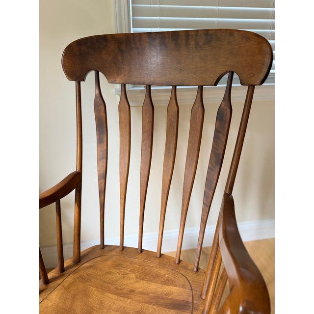 S. Bent & Brothers ArrowBack Windsor Style Rocking Chair For Sale - Image 6 of 7