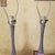 Pink Pair of Vintage Pink Ceramic Table Lamps in Mid-Century Modern Atomic Style -After Gordon Martz For Sale - Image 8 of 18