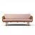 Peter Hvidt and Orla Mølgaard Nielsen Mid Century Teak and Cane Daybed This daybed measures: 79.75 wide x 30.5 wide x 30...