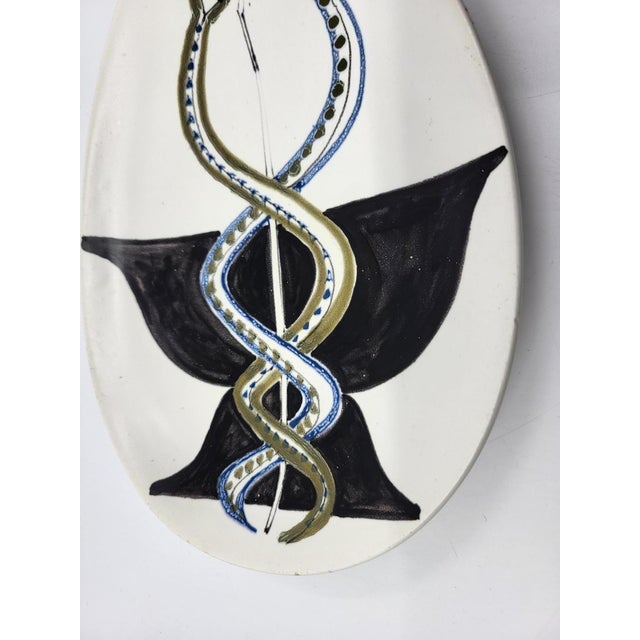 Ceramic Vintage French Ceramic Trinket Tray by Roger Capron, 1950 For Sale - Image 7 of 14