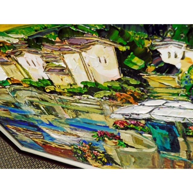 Textile Maya Eventov "La Vista Balcone" Original Acrylic on Canvas, H.Signed Me781806 For Sale - Image 7 of 13