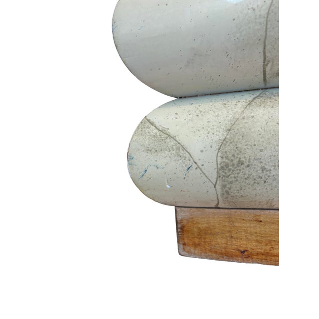 Wood Mid 20th Century Postmodern Bubble Side Table, Made in Italy For Sale - Image 7 of 12
