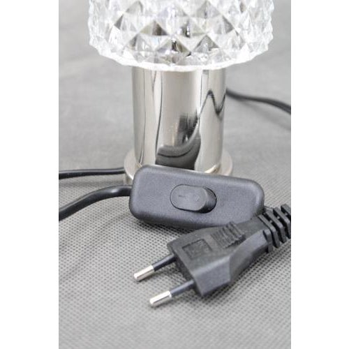 Glass Glass Table Lamp from Kamenicky Senov, Former Czechoslovakia, 1970s For Sale - Image 7 of 12