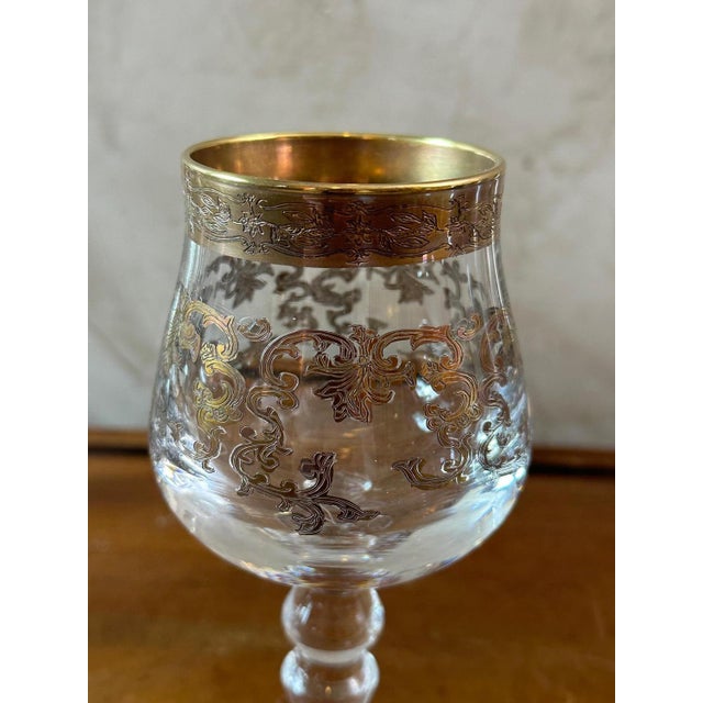 Crystal Glasses, 1950, Set of 6 For Sale - Image 13 of 14