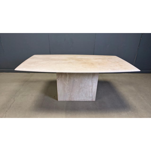 Vintage Travertine Dining Table, 1970s For Sale - Image 8 of 13