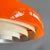 Mid-Century Modern Italian Pendant in Orange Glass and White Metal, 1970s For Sale - Image 12 of 16