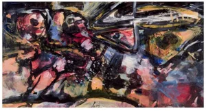 Knud Nielsen, Abstract Composition, 1960, Oil on Cardboard