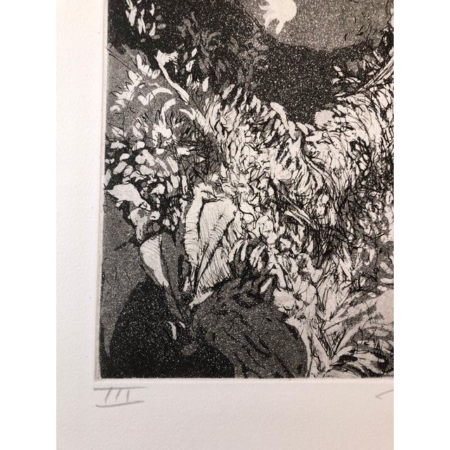 Surrealism Jack Zajac, Surrealist Figurative Aquatint Etching California Modernist Sculptor Artist For Sale - Image 3 of 6
