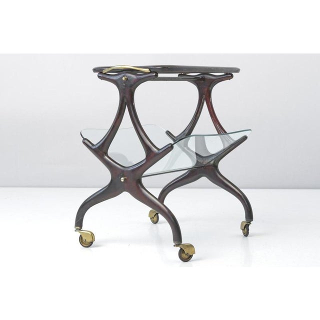 Cesare Lacca Table on Castors by Cesare Lacca for Cassina, Italy, 1955 For Sale - Image 4 of 9