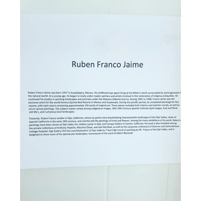 Large Ruben Franco Jaime Still Life Painting of Apples and Oranges For Sale - Image 10 of 11