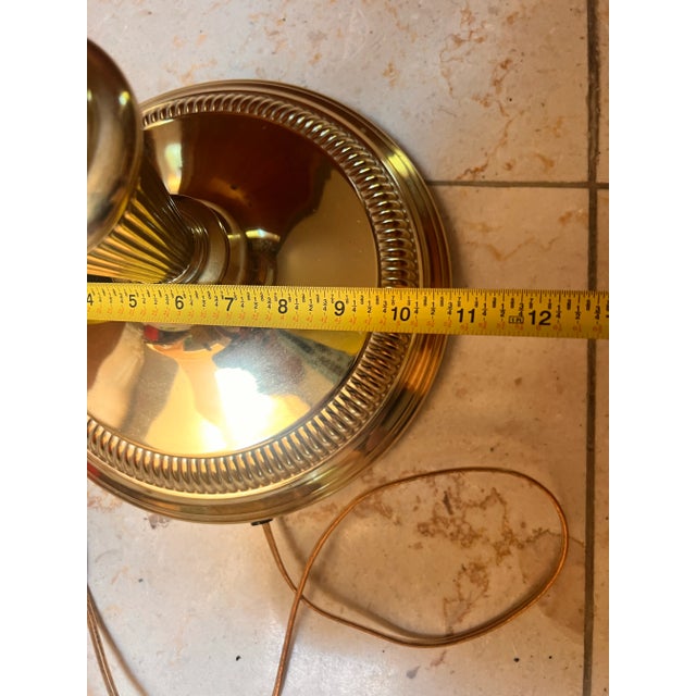 American Vintage Brass Swing Arm Floor Lamp – Wescal Hardware & Eagle Socket – Mid Century Traditional For Sale - Image 3 of 9