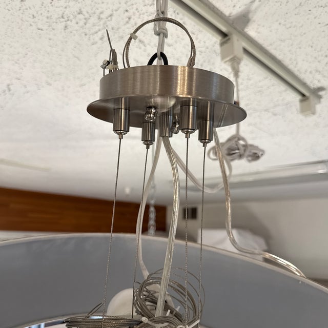 Moroccan Diamond Giclee Semi Flush-Mount For Sale In San Francisco - Image 6 of 12