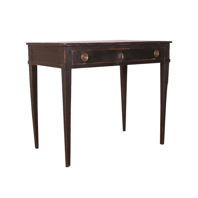 French Painted Lamp Table For Sale