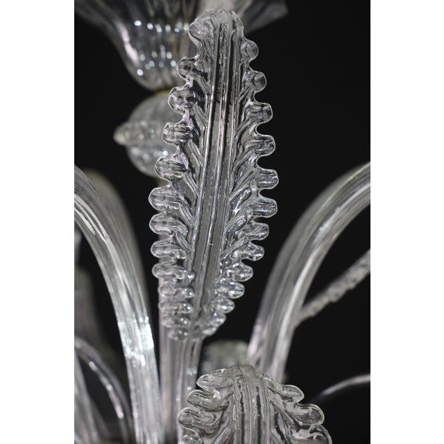 1960s Large Art Decò Midcentury Italian Murano Glass Pendant For Sale - Image 12 of 13