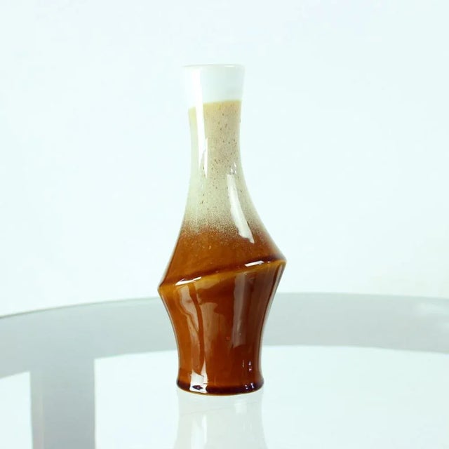 Brown Ceramic Vase by Ditmar Urbach, Czechoslovakia, 1960s For Sale - Image 6 of 11
