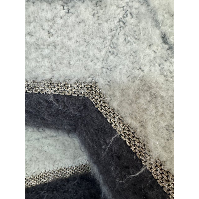 Sheepskin Stripe Swivel Chair For Sale In San Francisco - Image 6 of 12