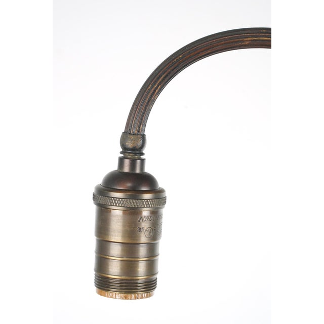 Mid 20th Century Restored Victorian Brass & Cast Iron Bridge Floor Lamp For Sale - Image 10 of 11