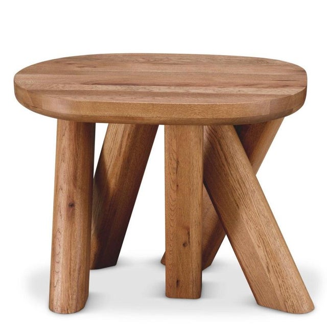 Side Table in Oak Wood For Sale - Image 4 of 7