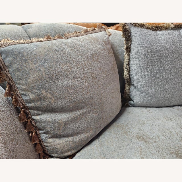 Lexington Furniture Velvet Sofa For Sale In Tampa - Image 6 of 9