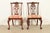 Ethan Allen Chippendale Carved Mahogany Side Chairs or Dining Chairs, Pair For Sale - Image 13 of 13