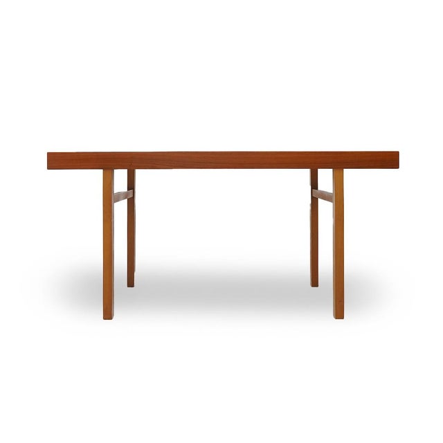 1960s Rectangular Dining Table with Extendable Top, 1960s For Sale - Image 5 of 14