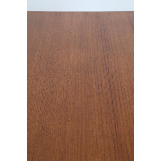 Mid-Century Modern Capella Teak Side Table by Illum Wikkelsø for Niels Eilersen, 1960s For Sale - Image 9 of 10