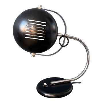 Vintage Space Age Brown Table Lamp from Herda For Sale