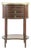 Vintage Mahogany Bedside Table with Marble Top, Italy For Sale