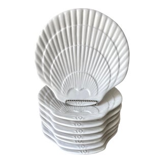 Vintage Shell-Form Plates-Portugal-Set 8 For Sale