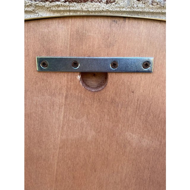 Mid 20th Century Large Italian Brass Framed Mirror For Sale - Image 9 of 12