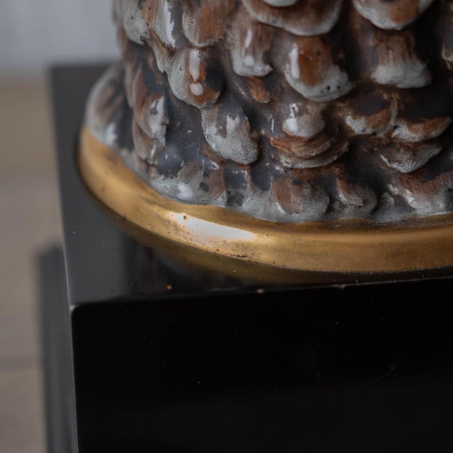 1880s Victorian Porcelain Owl Lamp For Sale - Image 14 of 14